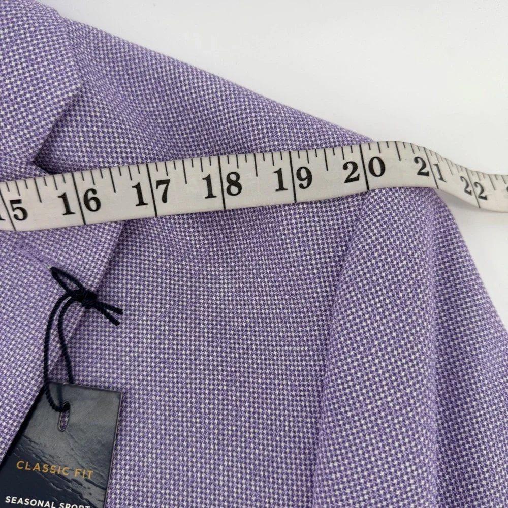 Stafford Sport Coat Mens 52R Purple Classic Fit Seasonal Textures Blazer NWT